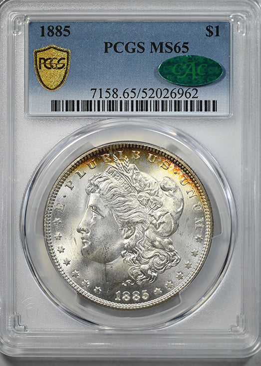 1885 Morgan Dollar $1 PCGS MS65 CAC