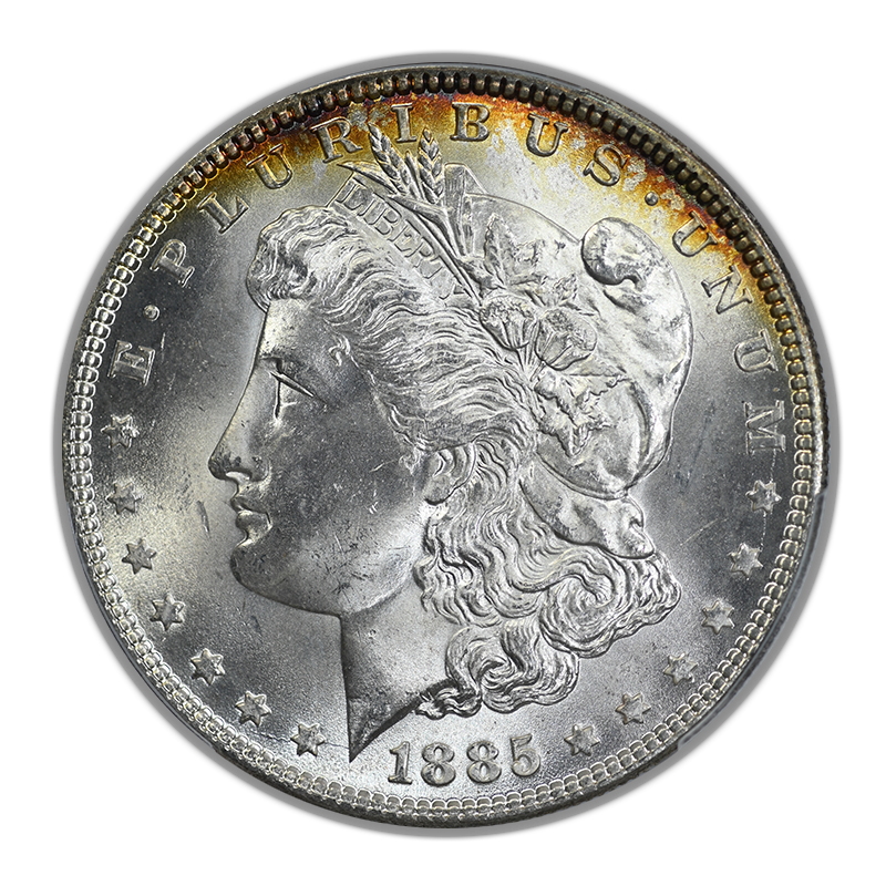 1885 Morgan Dollar $1 PCGS MS65 CAC