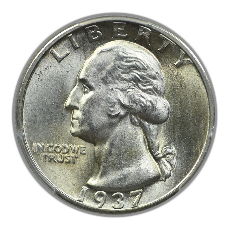 1937-D Washington Quarter 25C PCGS MS65