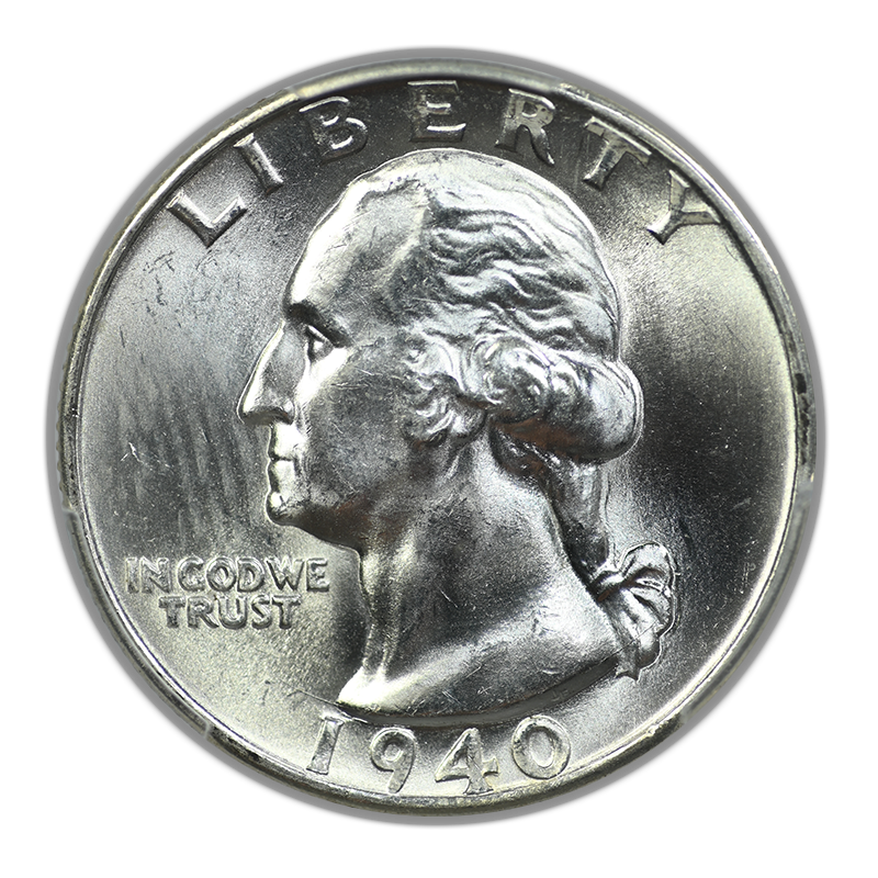 1940-D Washington Quarter 25C PCGS MS64