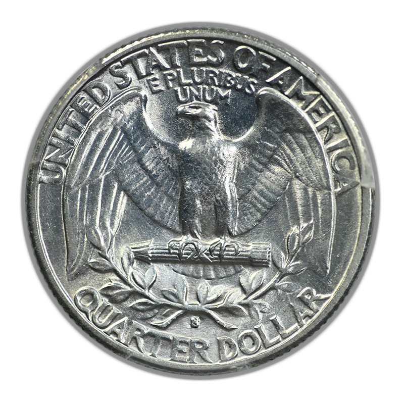 1943-S Doubled Die Obverse Washington Quarter 25C PCGS AU58 DDO