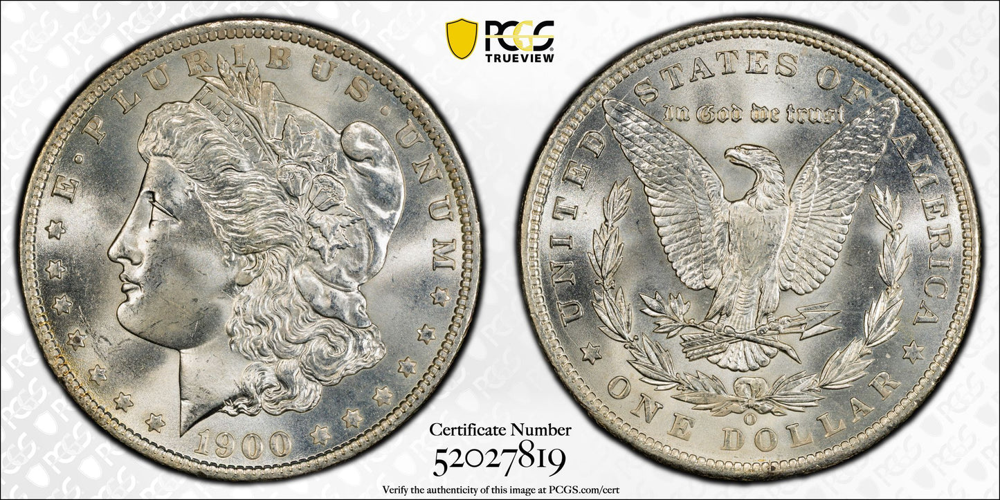1900-O Morgan Dollar $1 PCGS MS65+