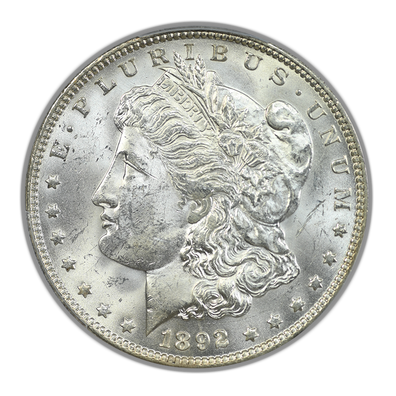 1892-O Morgan Dollar $1 PCGS MS63