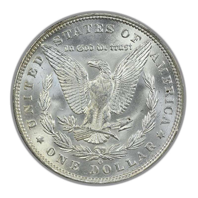 1892-O Morgan Dollar $1 PCGS MS63