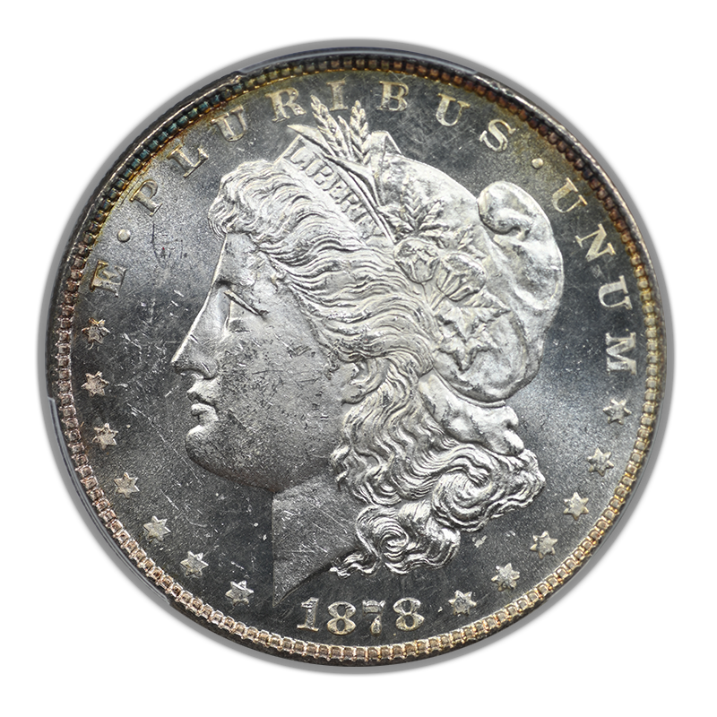 1878 7TF Morgan Dollar $1 PCGS MS63PL Prooflike - Reverse of 1878