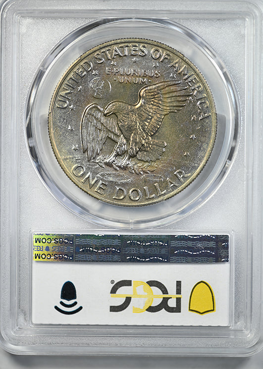 1973 Clad Eisenhower Ike Dollar $1 PCGS MS63 - TONED!