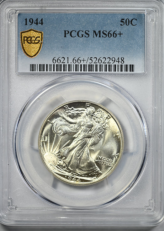 1944 Walking Liberty Half Dollar 50C PCGS MS66+