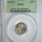 1875-S Liberty Seated Dime 10C PCGS MS62 OGH Obverse Slab