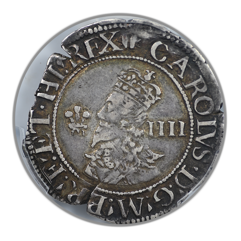 (1638-42) Great Britain 4D Fourpence Groat PCGS XF40 S-2891 Aberystwyth