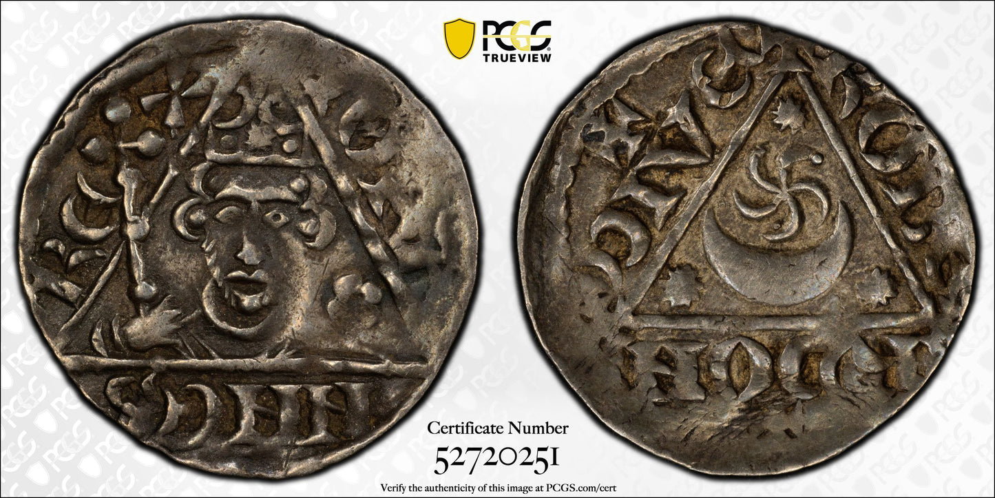 (1208-12) Ireland 1D Penny PCGS XF45 S-6228 Dublin