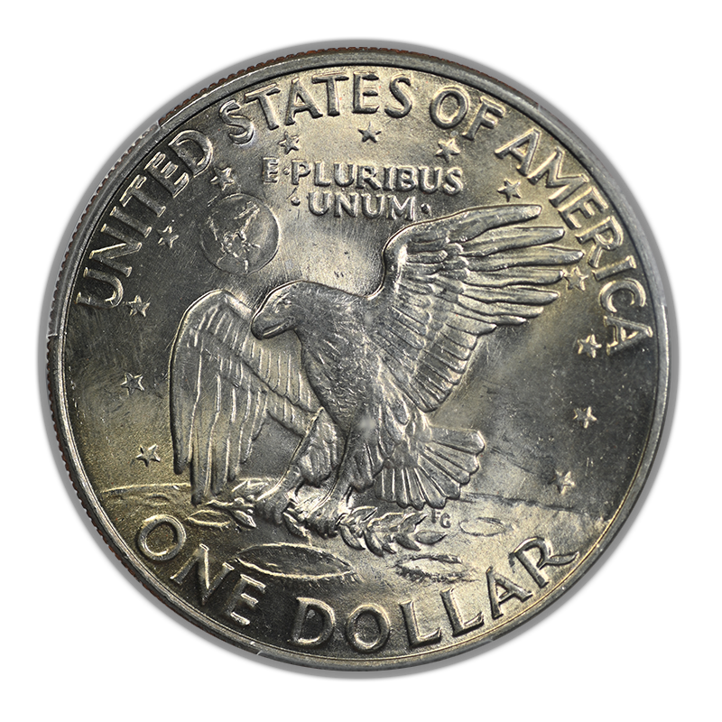 1972-D Clad Eisenhower Ike Dollar $1 PCGS MS64 CAC