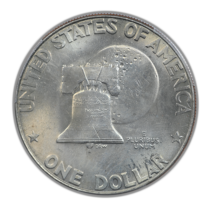 1976-D Type 1 Clad Eisenhower Ike Dollar $1 PCGS MS66 CAC