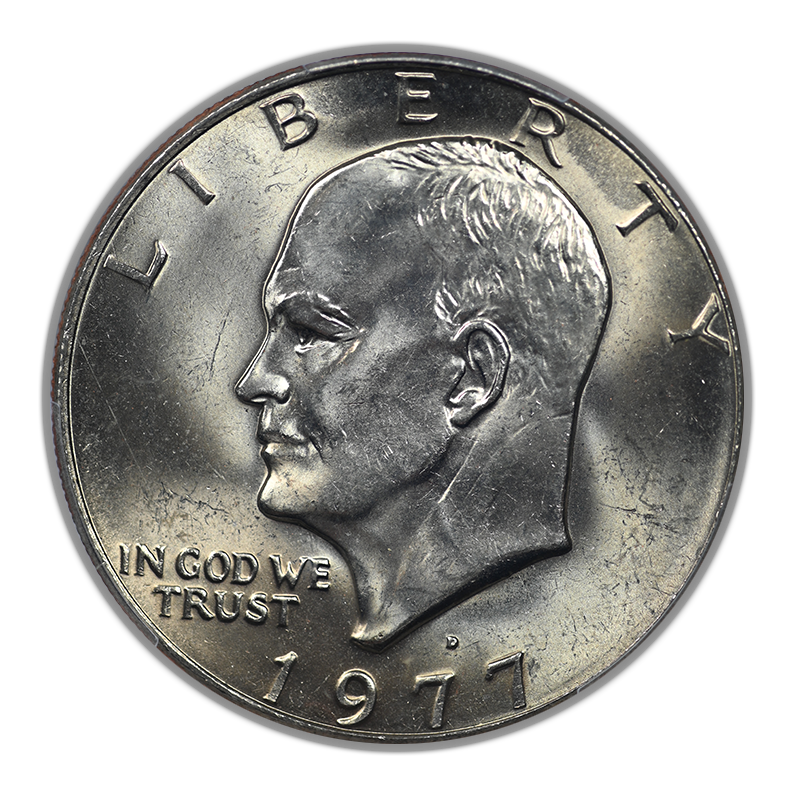 1977-D Clad Eisenhower Ike Dollar $1 PCGS MS66
