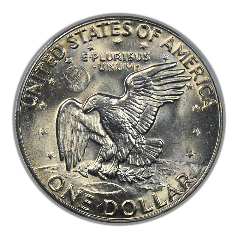 1977-D Clad Eisenhower Ike Dollar $1 PCGS MS66