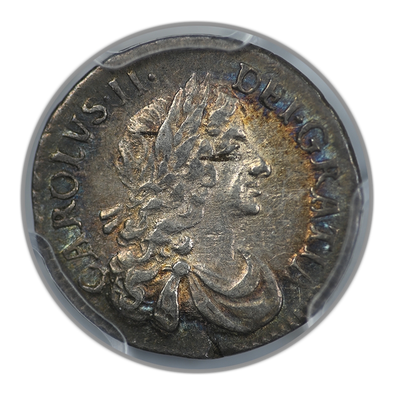 1682 Great Britain 2D Two Pence PCGS MS62 S-3388 - TONED!