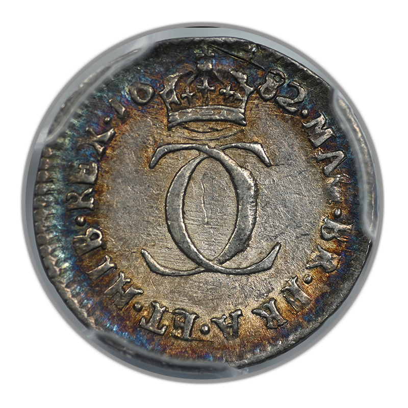1682 Great Britain 2D Two Pence PCGS MS62 S-3388 - TONED!