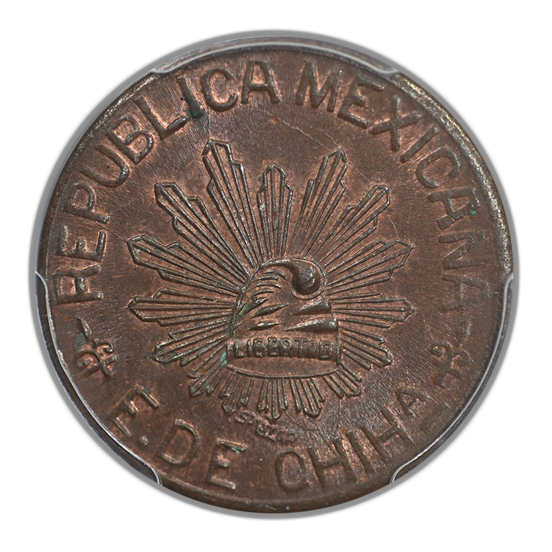 1915 Mexico Chihuahua 5C Centavos PCGS MS63BN KM-613