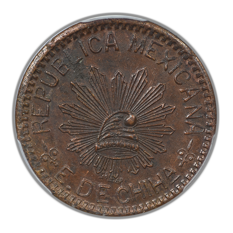 1915 Mexico Chihuahua 5C Centavos PCGS MS62BN KM-615