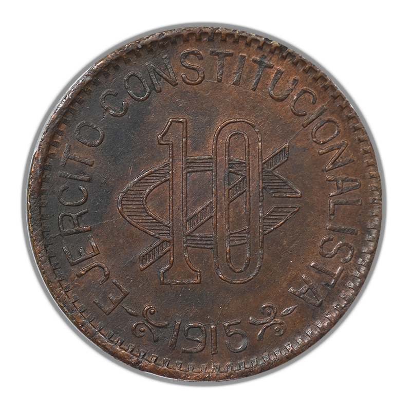 1915 Mexico Chihuahua 5C Centavos PCGS MS62BN KM-615