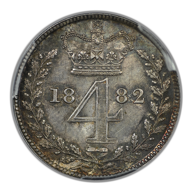 1882 Great Britain 4D Mdy Fourpence Maundy PCGS PL63 - Prooflike