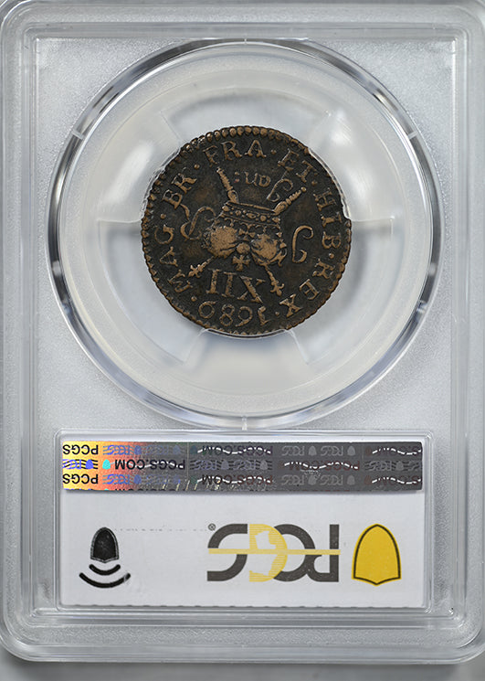 1689 Jan Ireland Shilling PCGS VF35 S-6581G G. Money