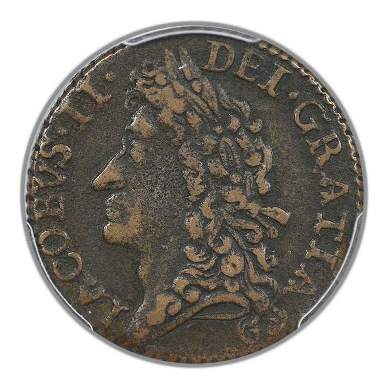1689 Jan Ireland Shilling PCGS VF35 S-6581G G. Money