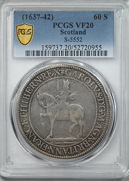 (1637-42) Scotland 60S Shilling PCGS VF20 S-5552