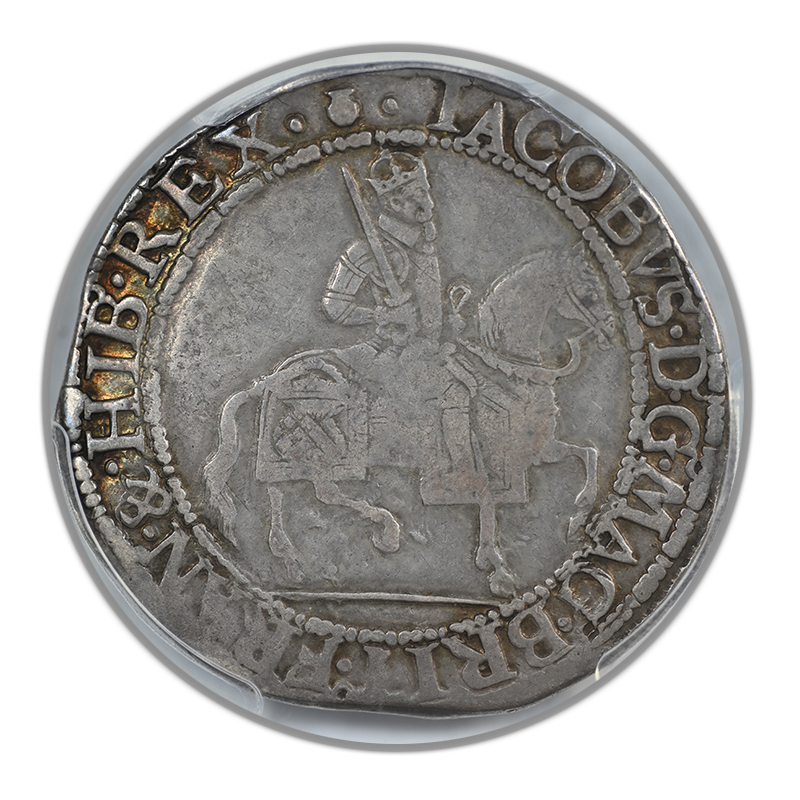 (1621-23) Great Britain 1/2C Half Crown PCGS VF30 S-2666 Thistle - TOP POP!