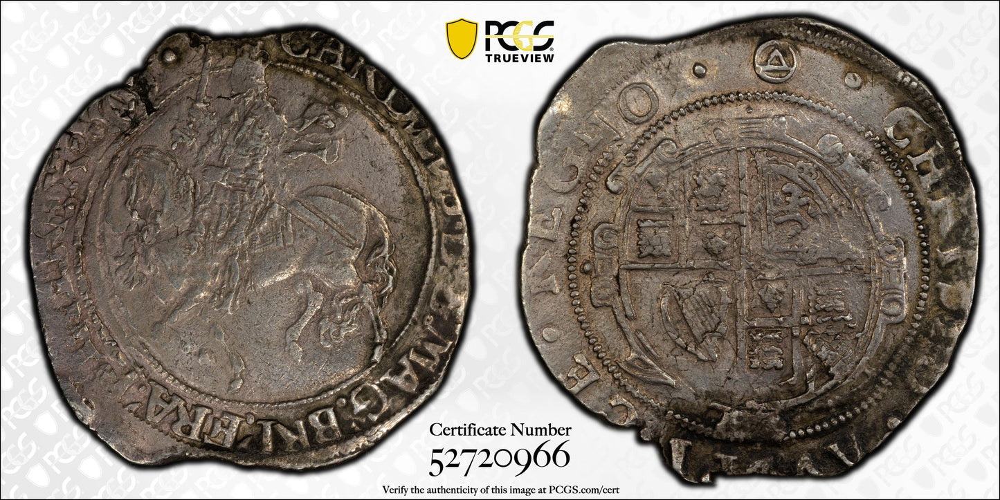 (1641-43) Great Britain 1/2C Half Crown PCGS XF45 S-2779 Triangle in Circle
