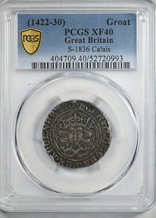(1422-30) Great Britain Groat PCGS XF40 S-1836 Calais