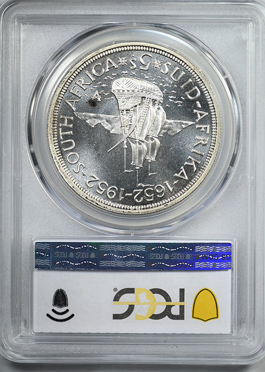 1952 South Africa 5 Shillings PCGS PL67 - 300th Anniversary Founding of Capetown