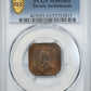 1920 Straits Settlements 1C Cent PCGS MS63RB - TONED!