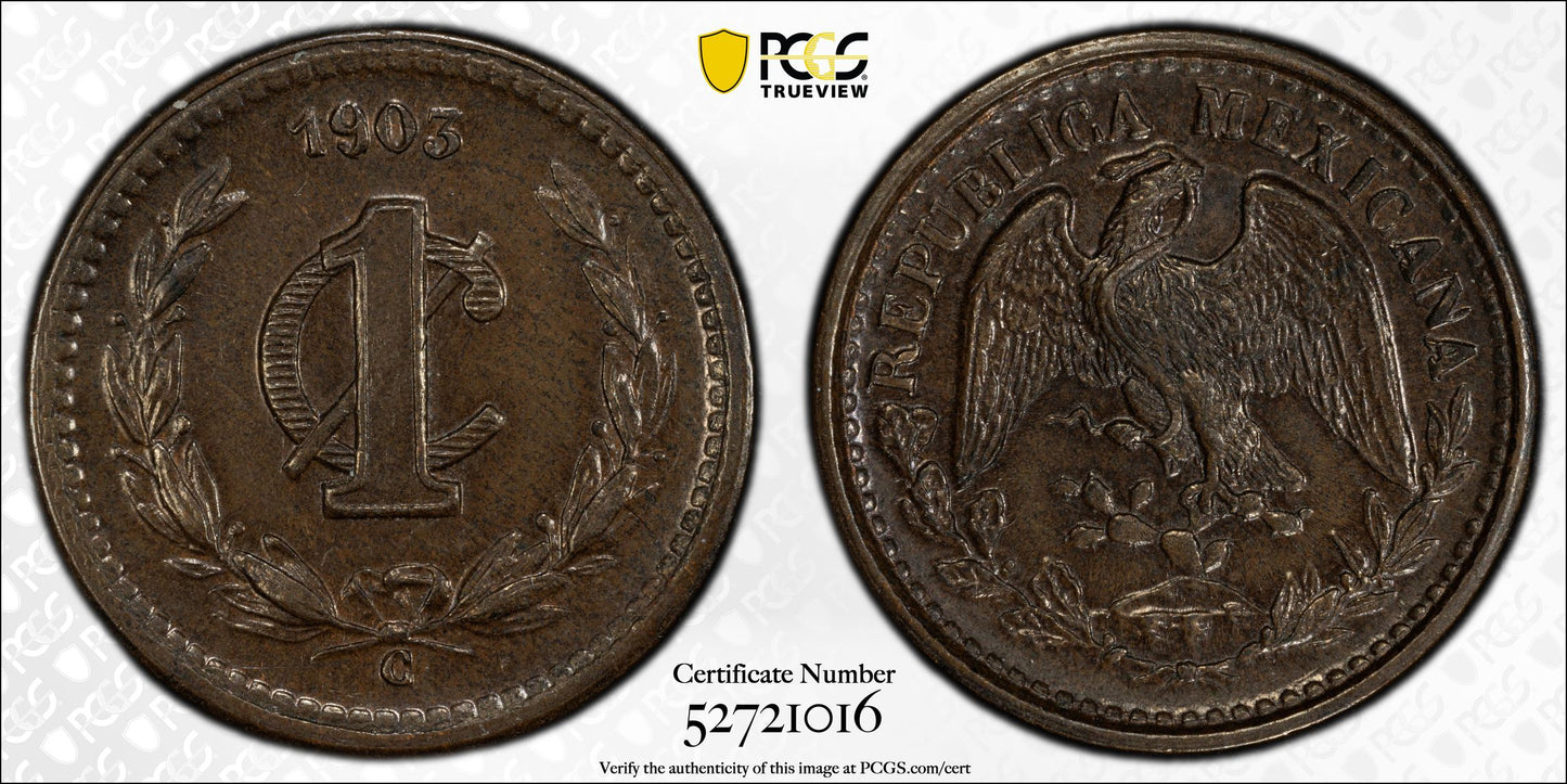 1903-C Mexico 1C Centavo PCGS MS63BN KM-394