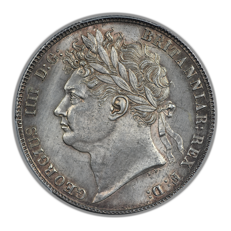 1820 Great Britain 1/2C Half Crown PCGS MS64 S-3807 George IV