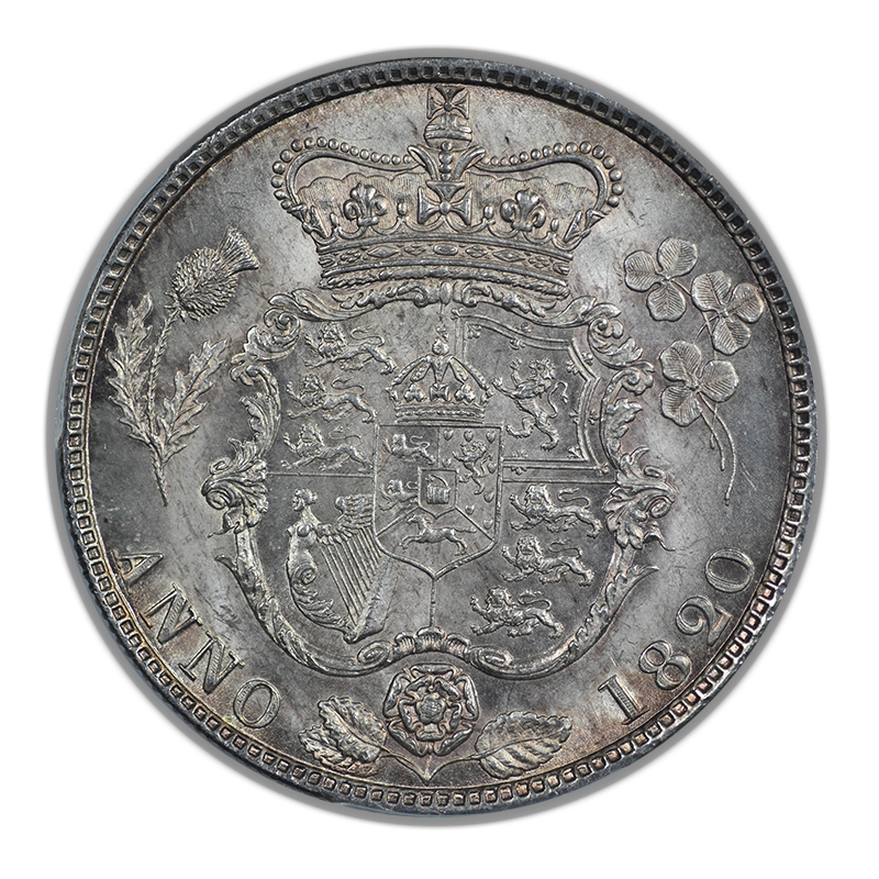 1820 Great Britain 1/2C Half Crown PCGS MS64 S-3807 George IV