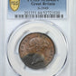 1854 Great Britain 1/2D Half Penny PCGS MS64BN S-3949