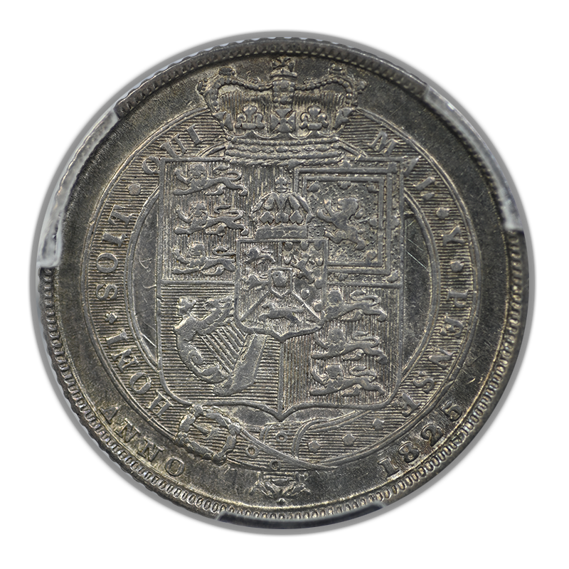 1825 Great Britain 6D Pence Sixpence PCGS AU50 S-3814 Laur Head