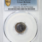1902 Great Britain 1/3 Farthing PCGS AU55 S-3993 - TONED!