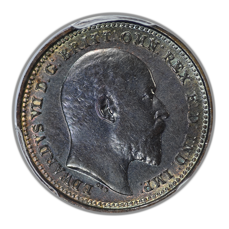1902 Great Britain 1/3 Farthing PCGS AU55 S-3993 - TONED!
