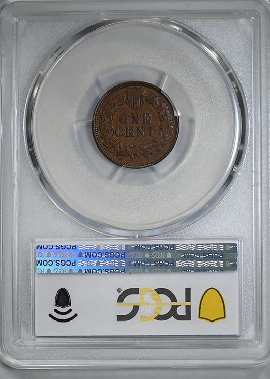 1873 Indian Head Cent 1C PCGS AU55 - Open 3