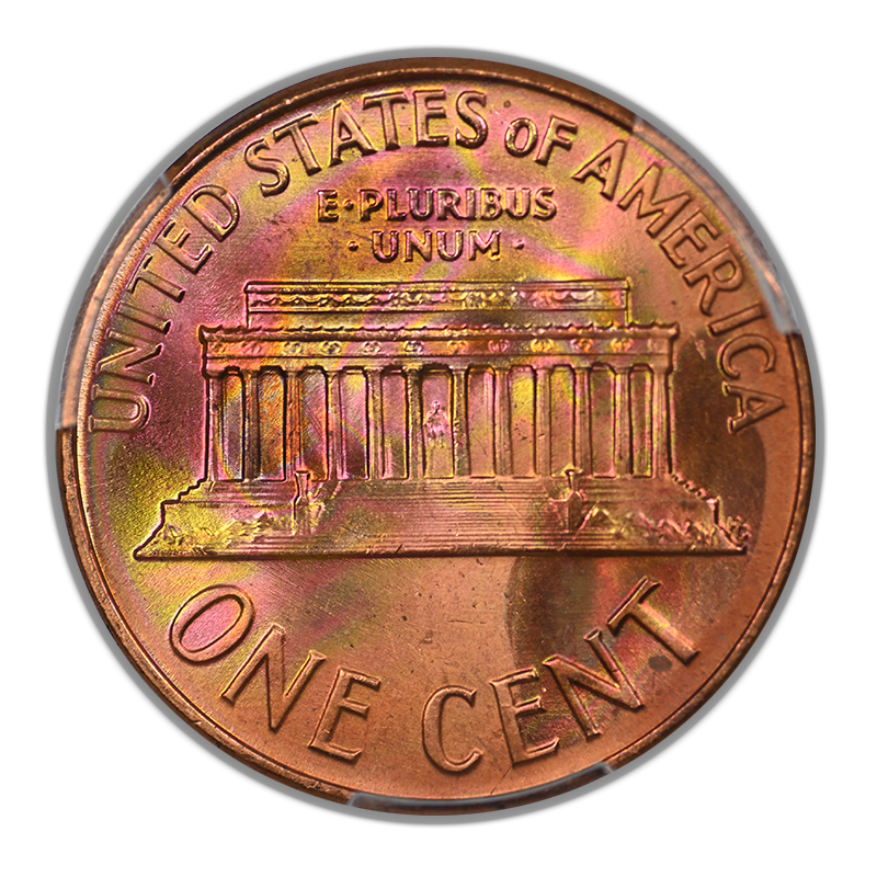 1962 Lincoln Memorial Cent 1C PCGS MS65RD - TONED!