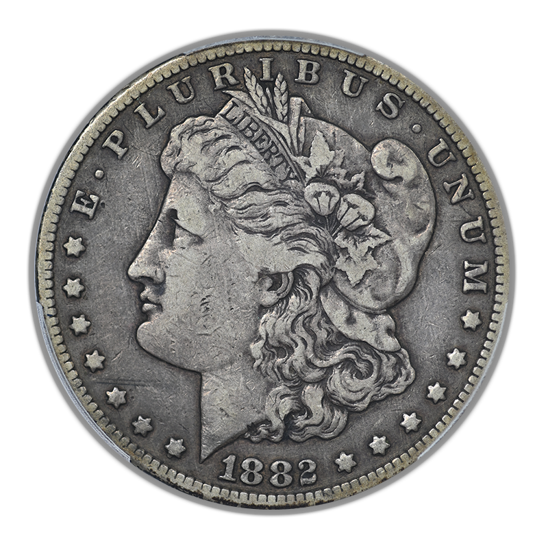 1882-CC Morgan Dollar $1 PCGS VF25