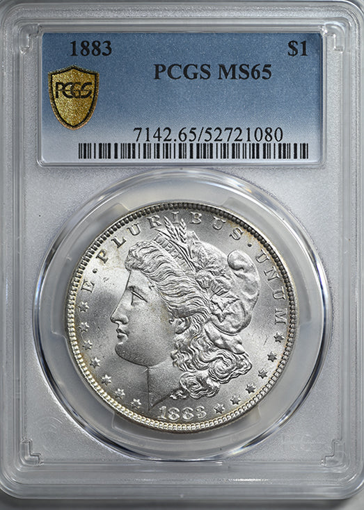 1883 Morgan Dollar $1 PCGS MS65