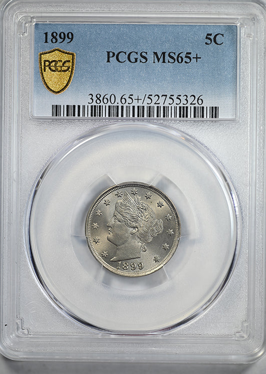 1899 Liberty V-Nickel 5C PCGS MS65+