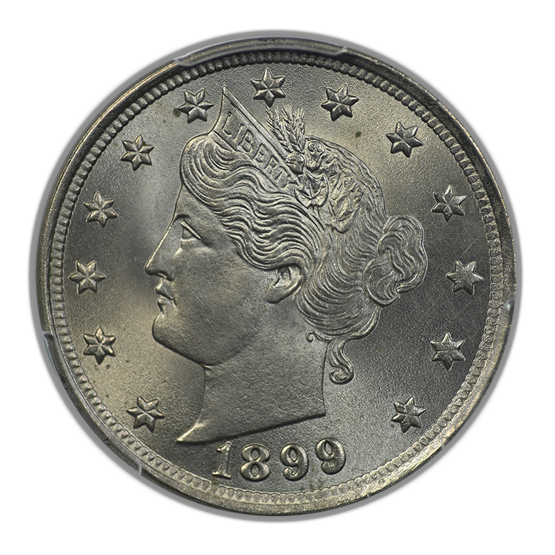 1899 Liberty V-Nickel 5C PCGS MS65+