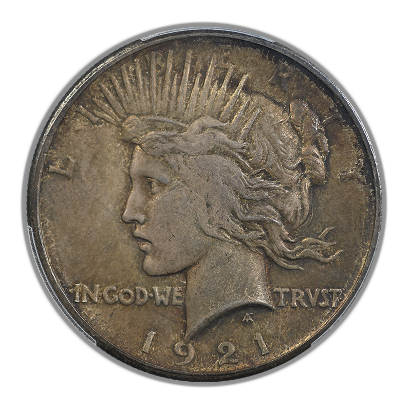 1921 Peace Dollar $1 PCGS AU58 CAC
