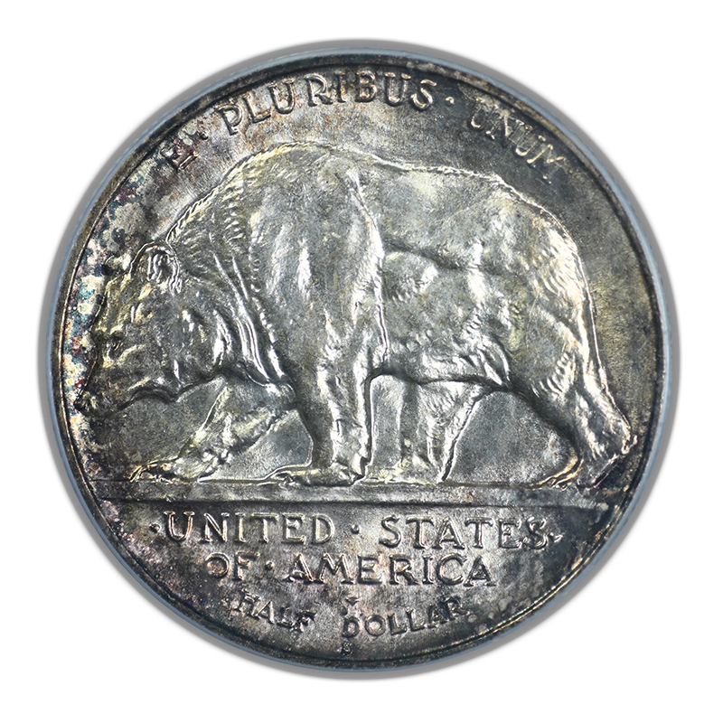 1925-S California Classic Commemorative Half Dollar 50C PCGS MS64 CAC OGH Reverse