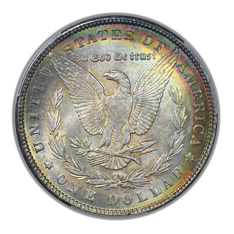 1889 Morgan Dollar $1 PCGS MS64 - TONED!
