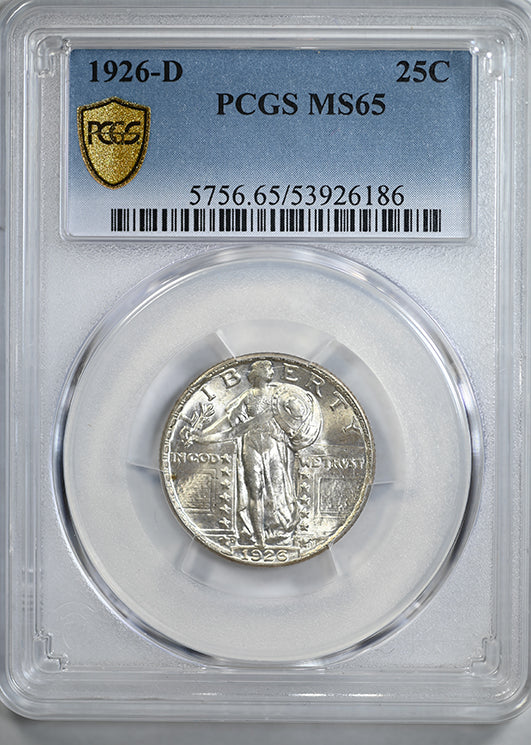 1926-D Standing Liberty Quarter 25C PCGS MS65