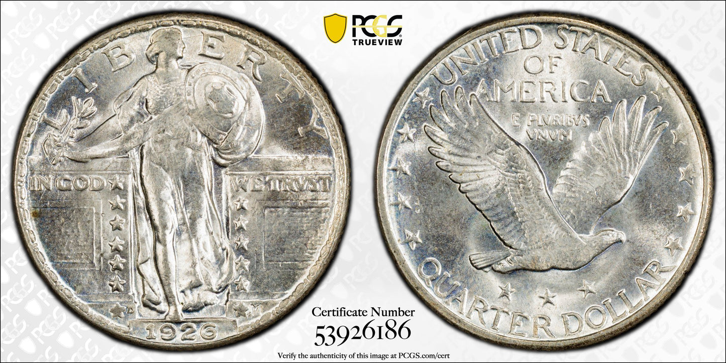 1926-D Standing Liberty Quarter 25C PCGS MS65